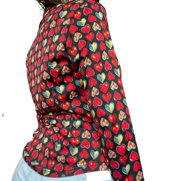 Vintage denny rose print shirt - Picture 3 of 6